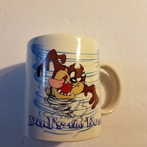 Tazmanian Devil Dads the Boss Mug 1997 New